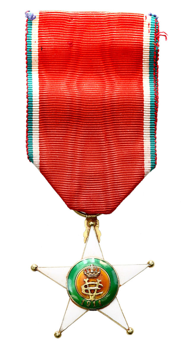 Włochy. Vittorio Emanuele III (1900-1943). Odznaka gwiazda kolonialna za zasługi, 1911